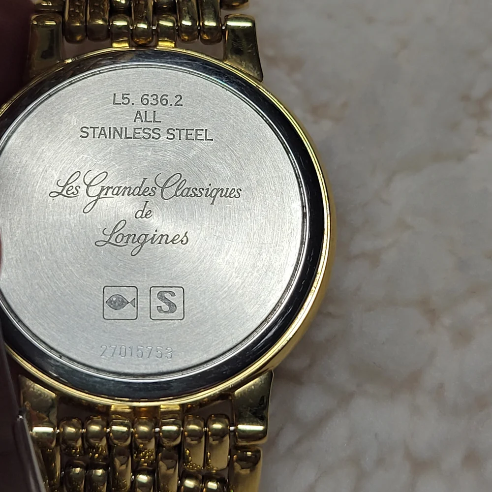 SOLD//LONGINES Watch Les Grandes Classiques L5.636.2 Quartz 18K Gold Plated T254 - Picture 7 of 12
